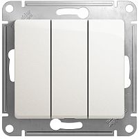 Выключатель без рамки Systeme Electric Glossa 3-кл. перламутр картинка
